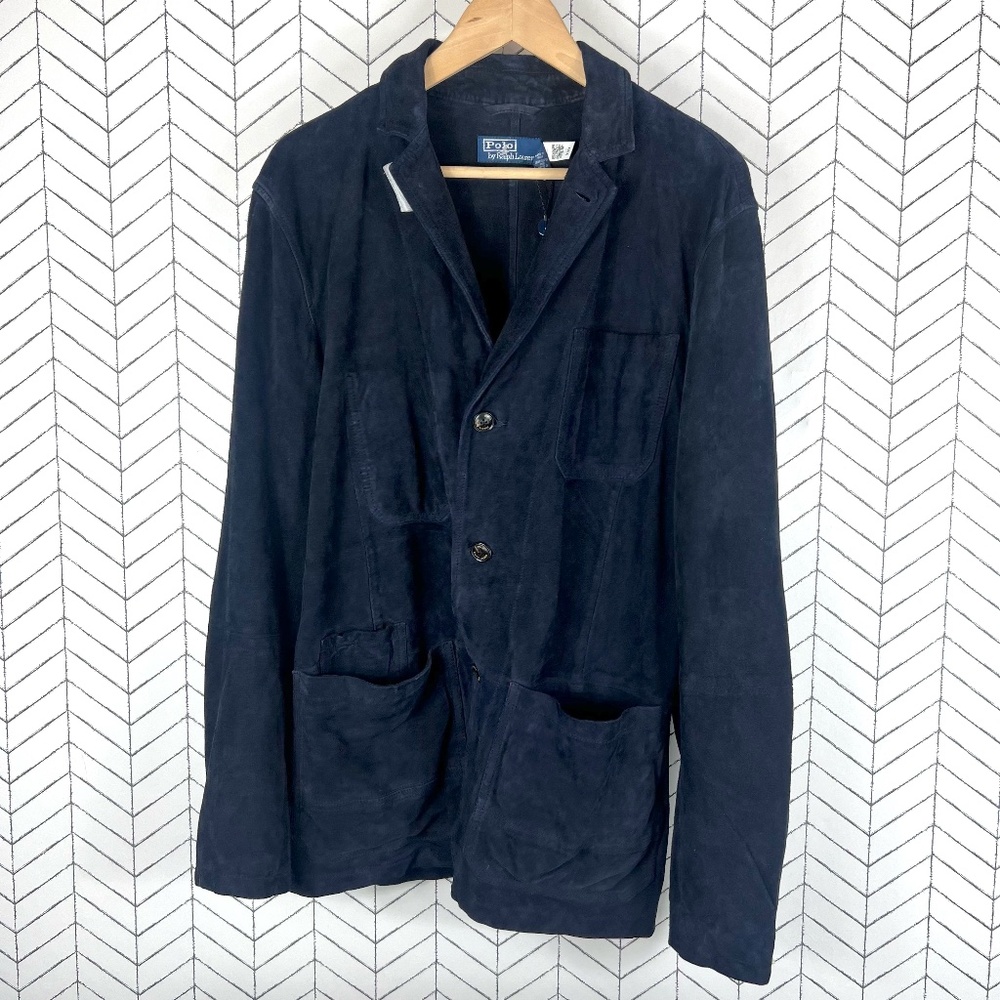 Polo Ralph Lauren Men's Suede Jacket Navy